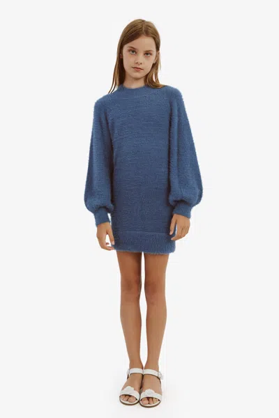 BARDOT JUNIOR GIRLS BELL SLEEVE KNIT DRESS