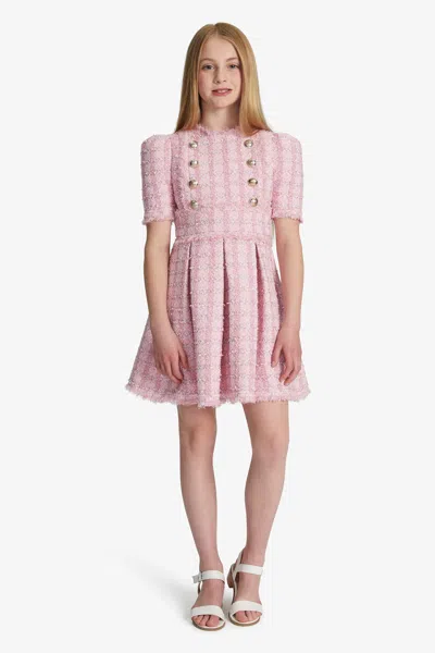 BARDOT JUNIOR GIRLS BRIELLE BOUCLE DRESS