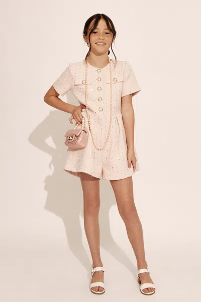 BARDOT JUNIOR GIRLS ESTELLE BOUCLE PLAYSUIT