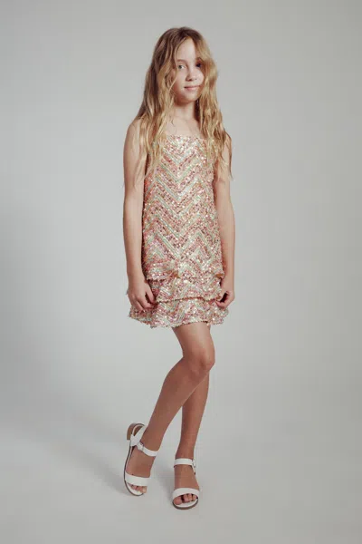BARDOT JUNIOR GIRLS HANNAH SEQUIN DRESS