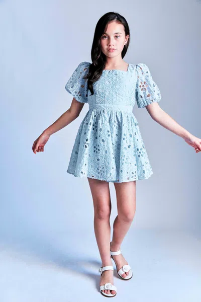 BARDOT JUNIOR GIRLS MARGO BRODERIE MINI DRESS