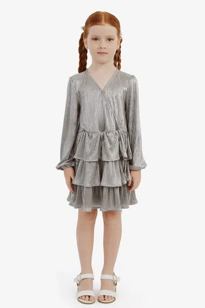 BARDOT JUNIOR GIRLS RADIANCE METALLIC MINI DRESS