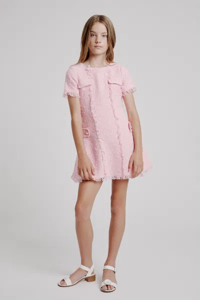 BARDOT JUNIOR GIRLS SUTTON BOUCLE DRESS
