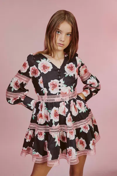 BARDOT JUNIOR GIRLS VENICE FLORAL MINI DRESS