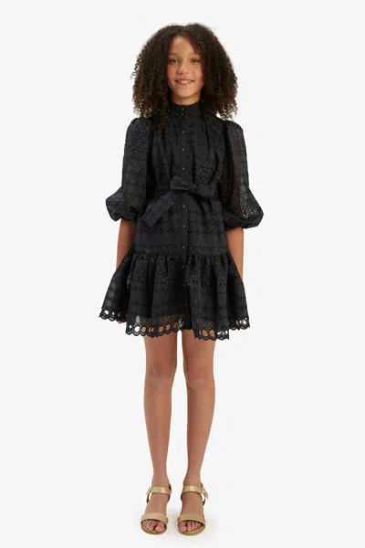 BARDOT JUNIOR GIRLS VIOLET MINI SHIRT DRESS