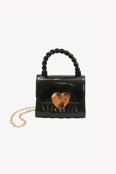 BARDOT JUNIOR THE MINI PATENT HEART BAG