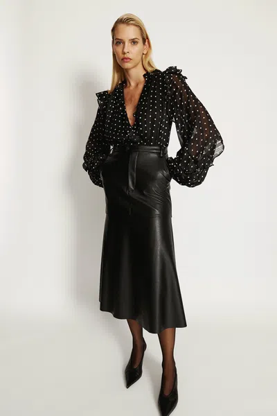 BARDOT KINDRA VEGAN LEATHER SKIRT