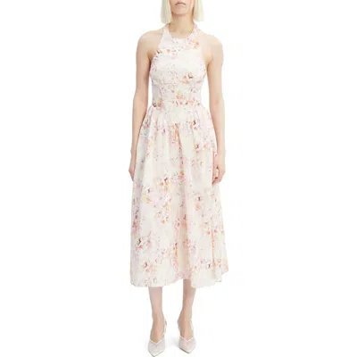 BARDOT BARDOT KYLEN RAMIE HALTER MIDI DRESS