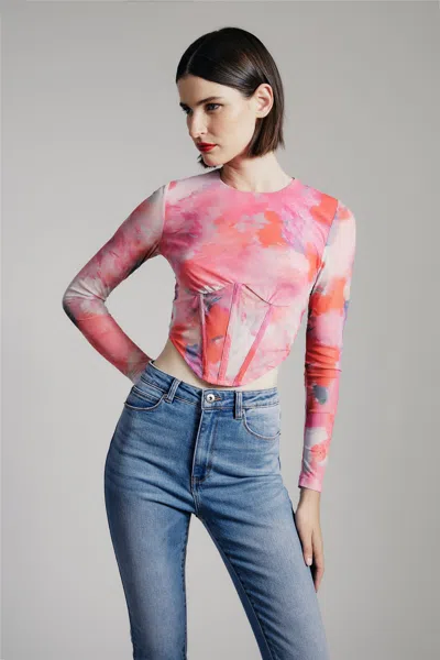 BARDOT LENA MESH CORSET TOP