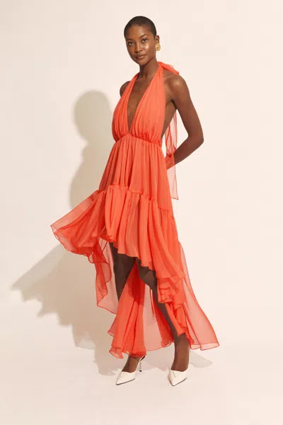 BARDOT LEONA HIGH LOW RUFFLE DRESS