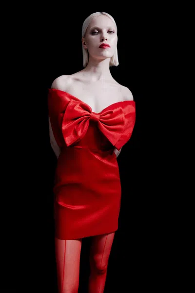 BARDOT MINI BOW DRESS