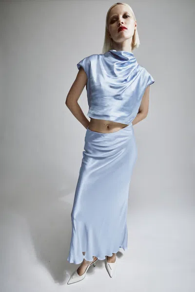 BARDOT MONROE SATIN MAXI SKIRT