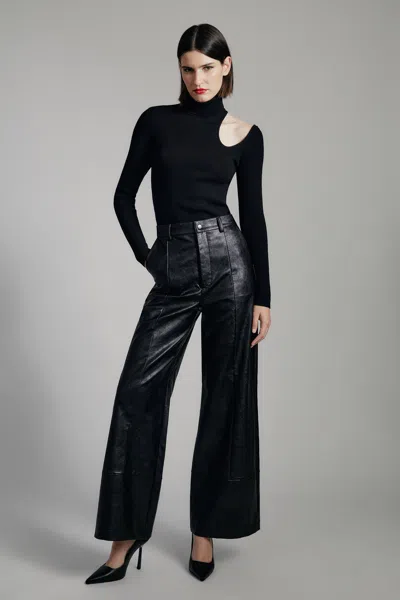 BARDOT OLESA ASYMMETRIC KNIT TOP