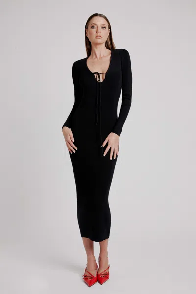 BARDOT VERONA KNIT MIDI DRESS