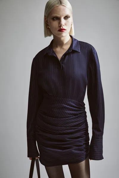 BARDOT VIERA STRIPED SHIRT DRESS