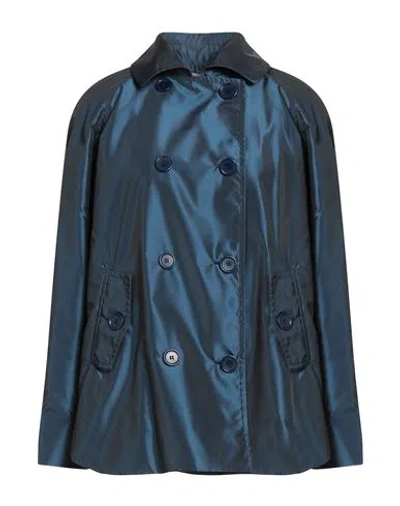 BARDOT BARDOT WOMAN OVERCOAT & TRENCH COAT NAVY SIZE 8 POLYESTER