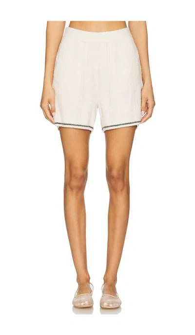 BAREFOOT DREAMS COZYCHIC LIGHT POINTELLE SHORTS