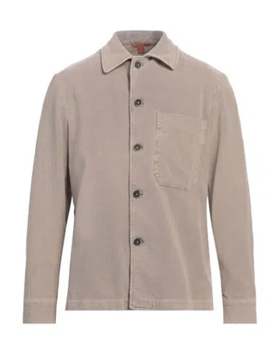 BARENA VENEZIA BARENA MAN SHIRT BEIGE SIZE 42 COTTON, ELASTANE