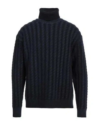 BARENA VENEZIA BARENA MAN TURTLENECK MIDNIGHT BLUE SIZE XXL WOOL, NYLON