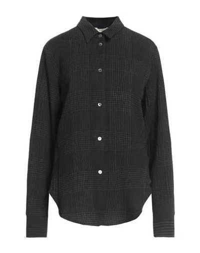 BARENA VENEZIA BARENA WOMAN SHIRT BLACK SIZE 10 VISCOSE, VIRGIN WOOL, POLYAMIDE, ELASTANE