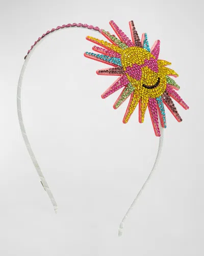 BARI LYNN GIRL'S RAINBOW SUN EMOJI HEADBAND