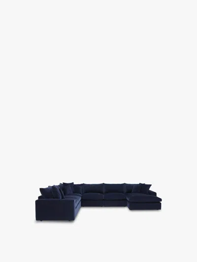 BARKER AND STONEHOUSE ALASKA MODULAR CORNER SOFA, DUSK INDIGO