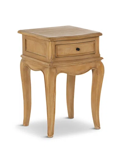 BARKER AND STONEHOUSE CECILE LIGHT WOODEN FRENCH STYLE 1 DRAWER BEDSIDE TABLE