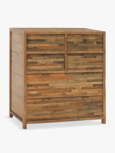 BARKER AND STONEHOUSE CHARLIE RECLAIMED WOOD 6 DRAWER CHEST OF DRAWERS