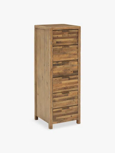 BARKER AND STONEHOUSE CHARLIE RECLAIMED WOOD 6 DRAWER LINGERIE TALLBOY