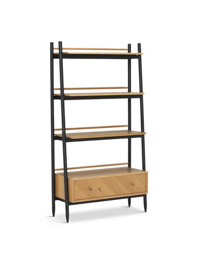 BARKER AND STONEHOUSE ERCOL MONZA OAK TALL SHELVING UNIT