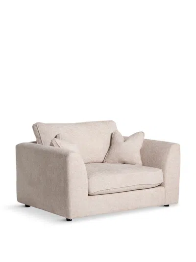 BARKER AND STONEHOUSE HARRINGTON FABRIC SNUGGLE CHAIR