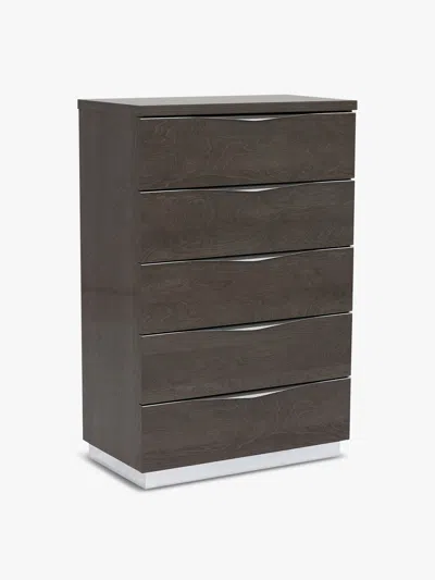 BARKER AND STONEHOUSE LUTYEN 5 DRAWER TALLBOY, AND TAUPE