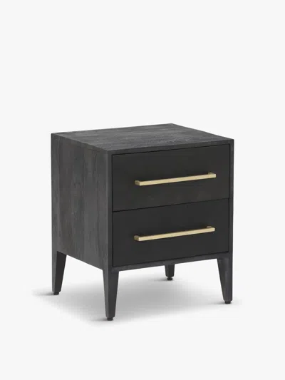 BARKER AND STONEHOUSE ONYX 2 DRAWER BEDSIDE