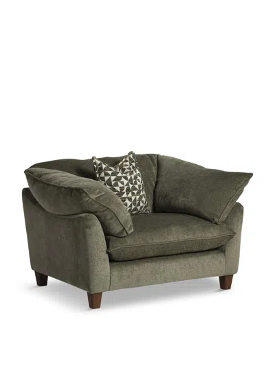 BARKER AND STONEHOUSE ORION FABRIC FABRIC SNUGGLE CHAIR