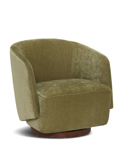 BARKER AND STONEHOUSE PELLARO VELVET SWIVEL ARMCHAIR,