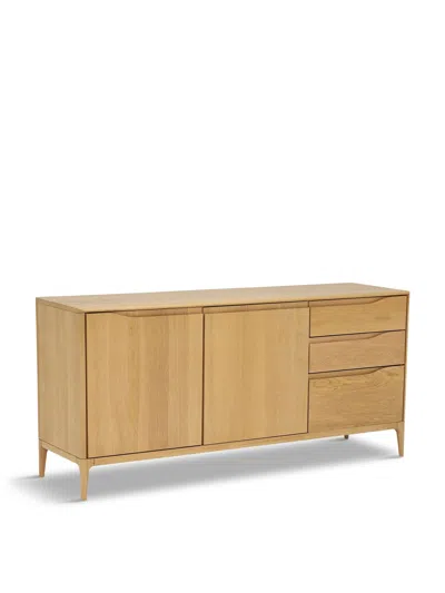 BARKER AND STONEHOUSE ROMANA OAK WOOD 2 DOOR 3 DRAWER LARGE SIDEBOARD