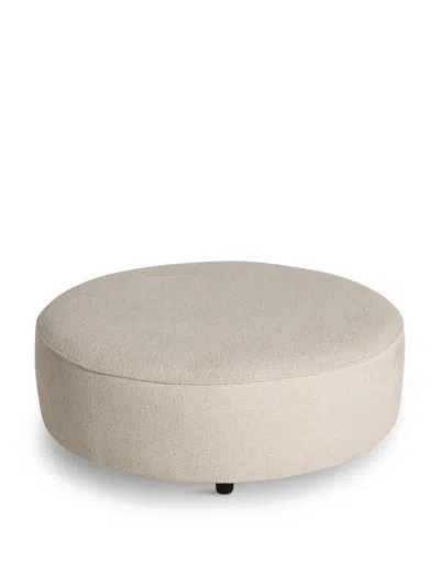 BARKER AND STONEHOUSE ROUND FABRIC FOOTSTOOL