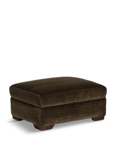 BARKER AND STONEHOUSE TAHOMA FABRIC STORAGE FOOTSTOOL