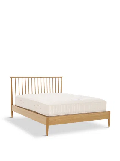 BARKER AND STONEHOUSE TERAMO LIGHT BROWN WOOD SPINDLE BED FRAME