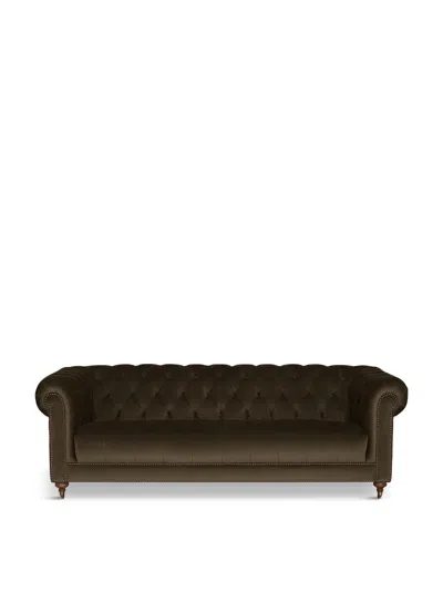 BARKER AND STONEHOUSE ULLSWATER VELVET CHESTERFIELD SOFA
