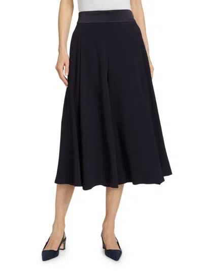 BARNEYS NEW YORK WOMEN'S CROP WIDE-LEG PANTS