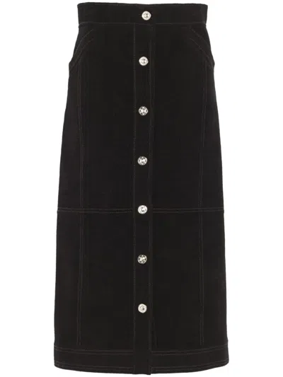 BARRIE HIGH-WAISTED MIDI SKIRT