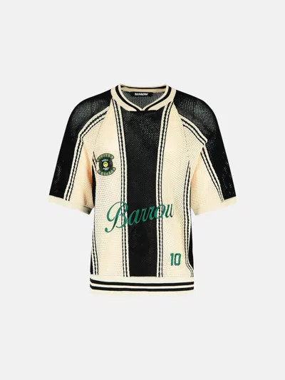 BARROW BLACK VISCOSE BLEND T-SHIRT