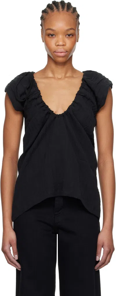 BASERANGE BLACK MAX BLOUSE