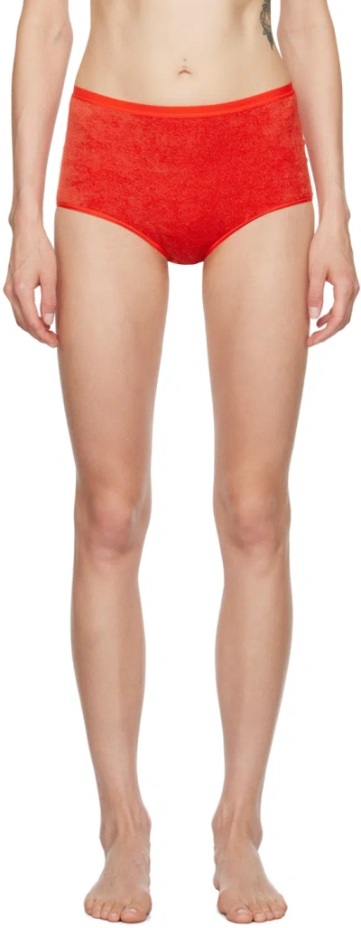 BASERANGE RED HIGHWAIST BELL BRIEFS