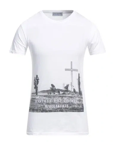 BASTILLE-FARC  VENEZIA BASTILLE RIVE DROITE MAN T-SHIRT WHITE SIZE M COTTON