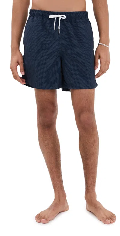 BATHER MIDNIGHT CRESCENDO SWIM TRUNKS 5 NAVY