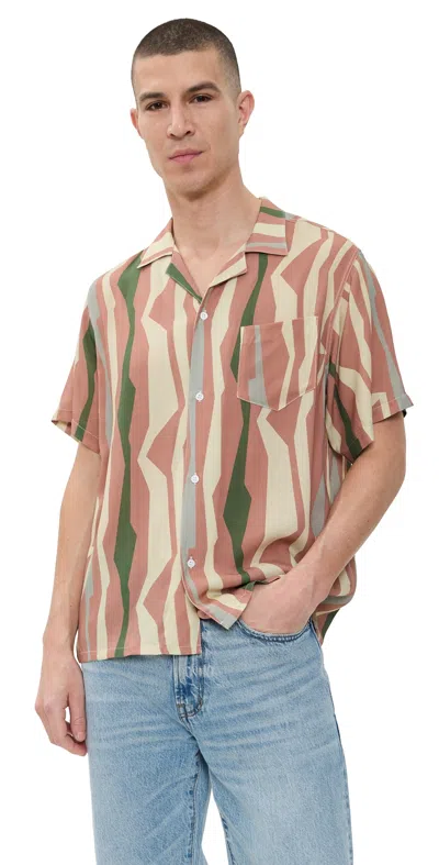 BATHER ORCHID COASTAL CAMP SHIRT PINK