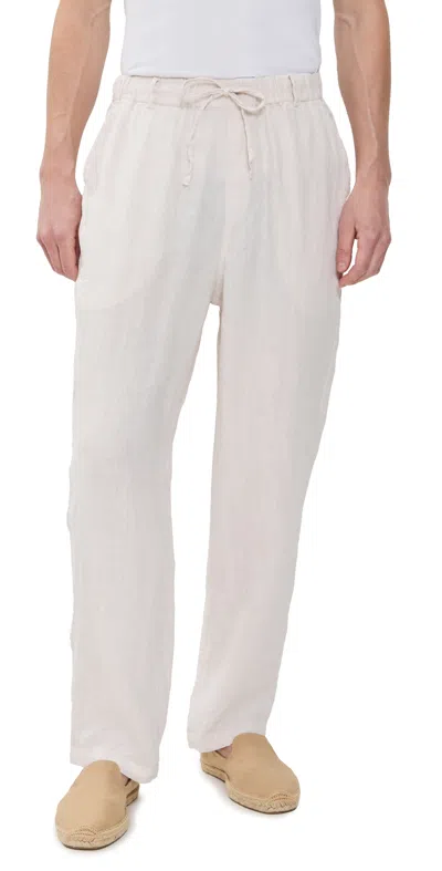 BATHER PEARL LINEN LEISURE PANTS NATURAL