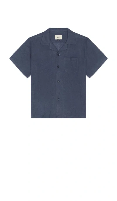 BATHER WOOL GAUZE CAMP SHIRT